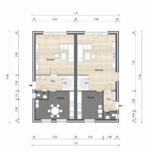 Abbildung Grundriss Haustyp Optima EG 01