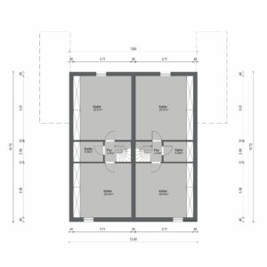 Abbildung Grundriss Haustyp Prima L KG